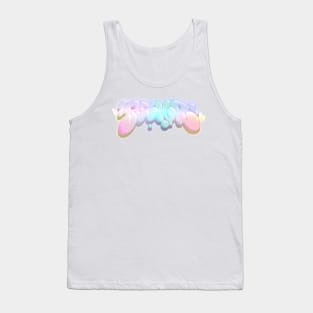 ASMR - Pastel Aesthetic Bubble Letters Tank Top